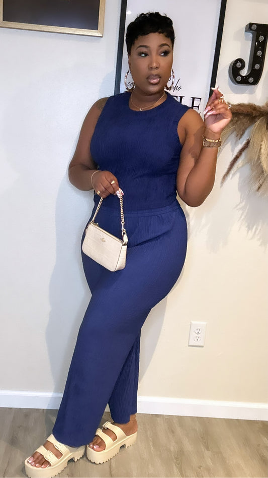 PLUS Slay & Lounge Set-Navy