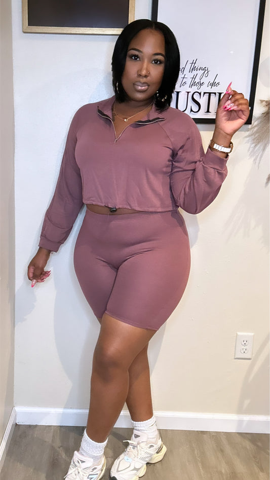Zip & Go Set-Mauve
