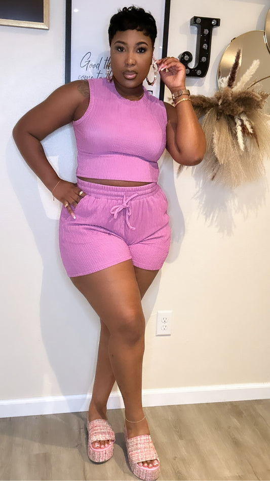 Boss Babe Lounge Set-Lavender