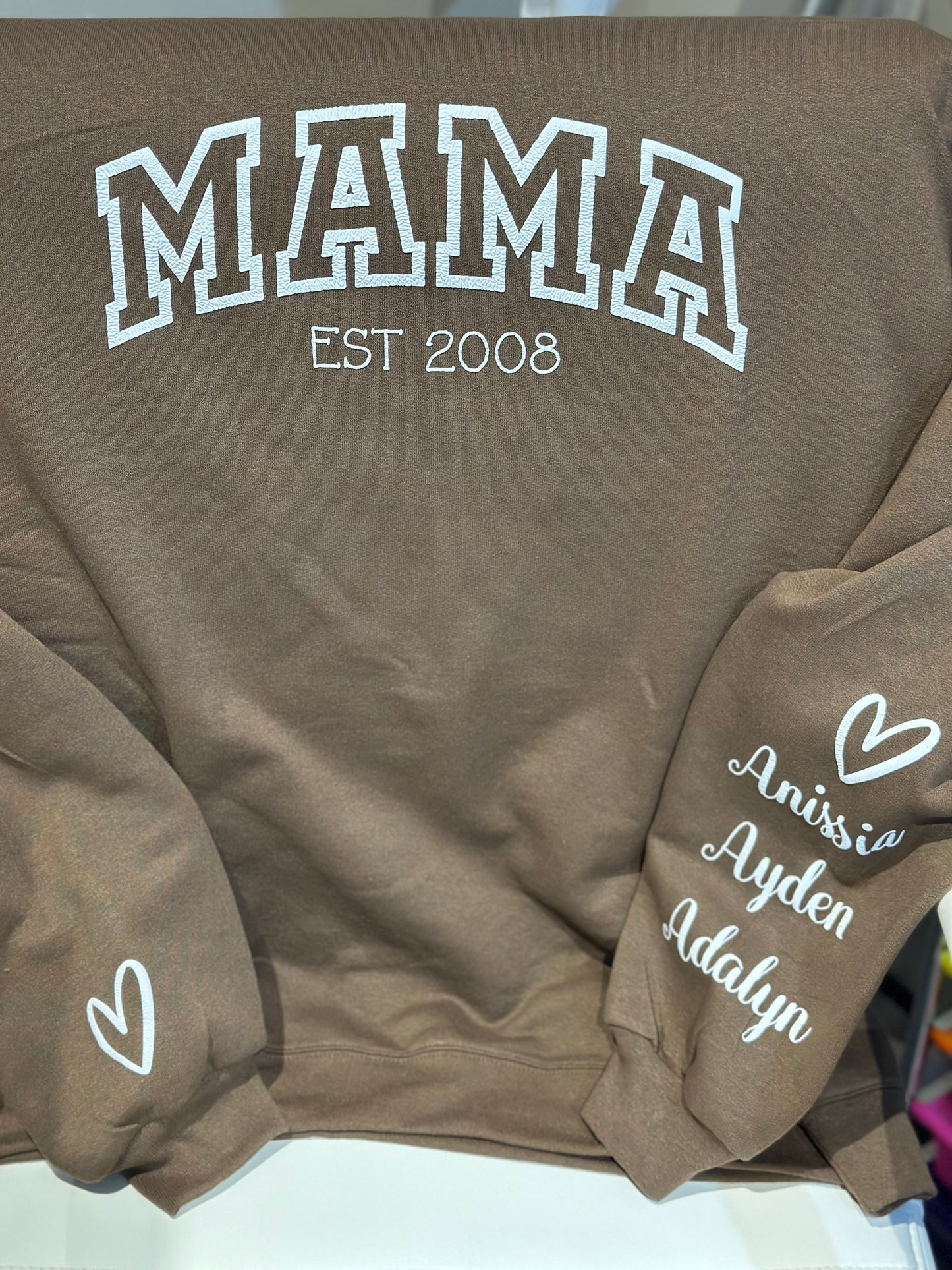 MAMA SWEATSHIRT(Chocolate)